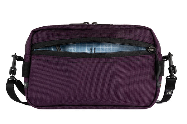 A Side Effect in Aubergine (dark purple) Ballistic with Tidal (light blue with white grid) 200 Halcyon interior.